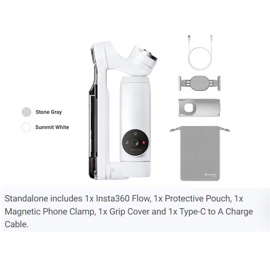 Insta360 Flow - Al Powered Smartphone Gimbal Stabilizer With Built-In Selfie Stick/Tripod And Power Bank (Ready Stock)